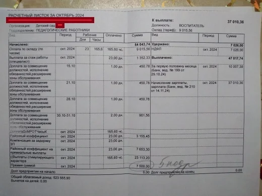 Salary of a kindergarten teacher - Low salary, Budget workers, Salary, Educators, Kindergarten, Cherepovets