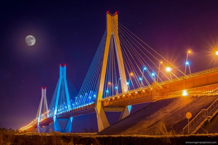 Beautiful cable-stayed bridge across the Oka - Architecture, sights, Building, Russia, Development, Longpost, Bridge