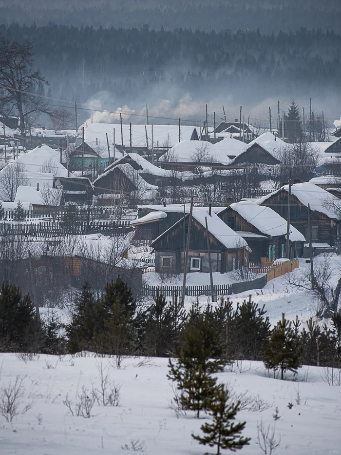 Winter in the village of Promysla. Perm Krai - My, Ural, The photo, Perm Territory