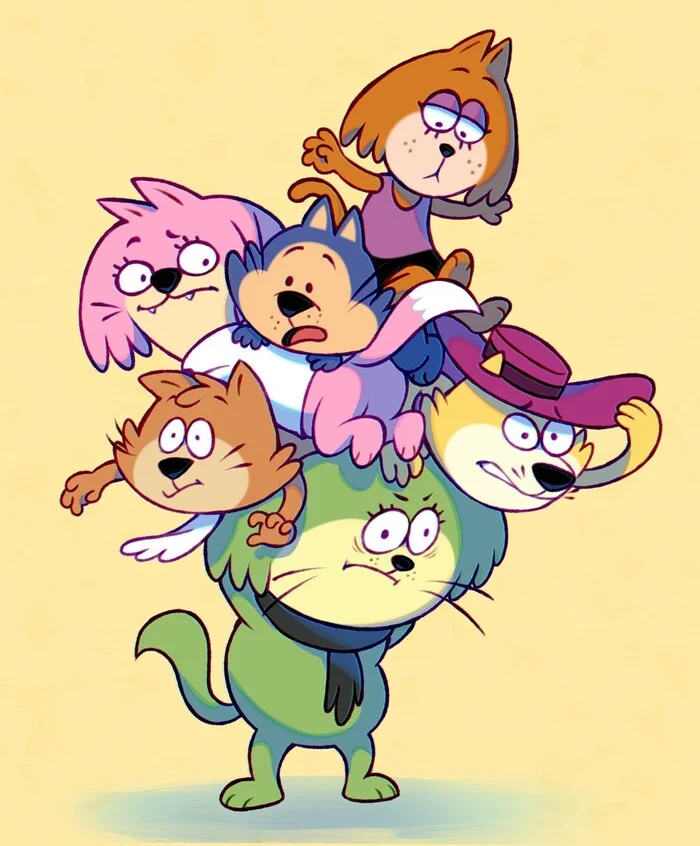 Top Cat Gang - Fan Art by @SmthngJay - Hanna-Barbera, Art