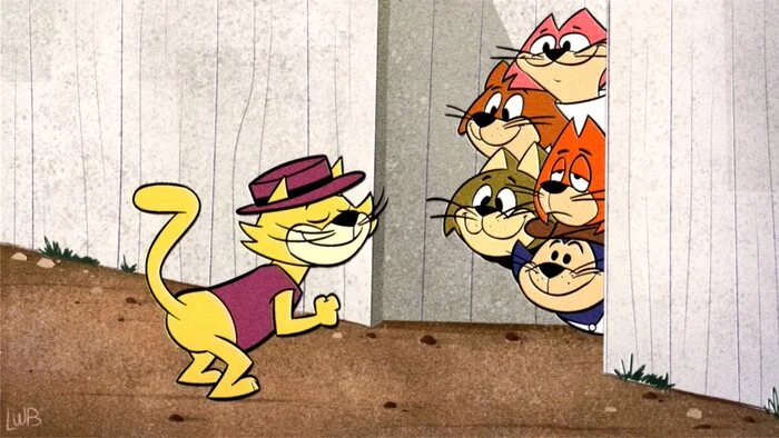 The entire Top Cat gang watches their leader dance - Art, Hanna-Barbera