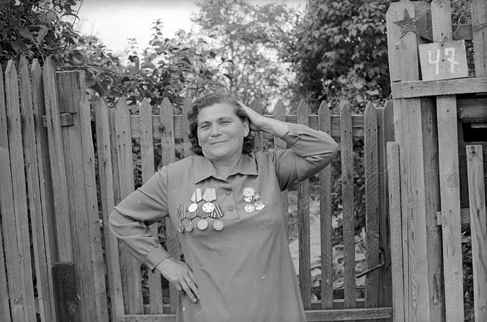 Мария Филипповна Лиманская. Фото - Евгений Халдей, 1984