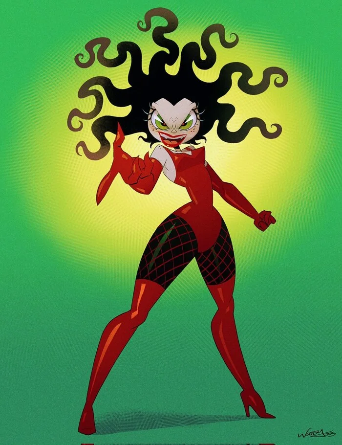 My Favorite Villain: Sedusa from Powerpuff Girls - By @beastlyfigurine - Animated series Super Crumbs, Cartoon network, Art