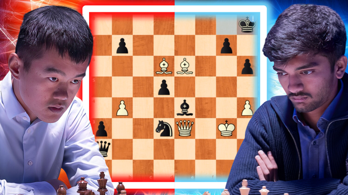 Дин Лижень сенсационно побеждает Гукеша Домараджу в первой партии за звание чемпиона мира по шахматам