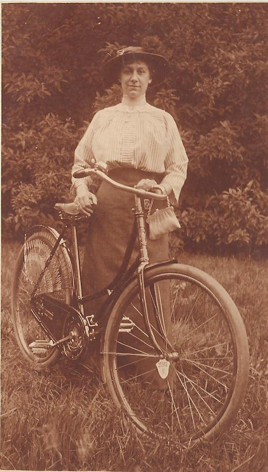 Ladies of the early 20th century and their bicycles - Past, Old photo, Historical photo, 20th century, A bike, Film, History (science), Black and white photo, Retro, Longpost