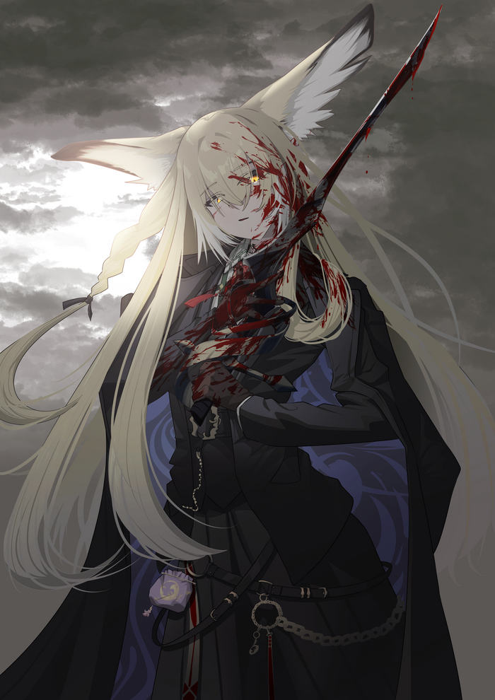   Anime Art, , Arknights, Vulpisfoglia (Arknights), Animal Ears