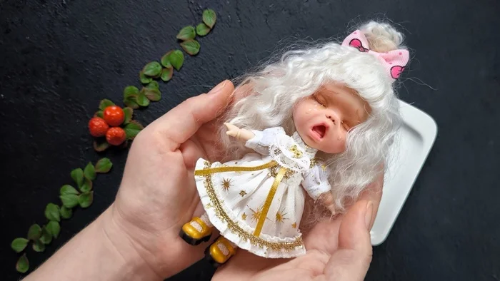 Doll format ob11 - My, Needlework without process, Polymer clay, Лепка, Doll