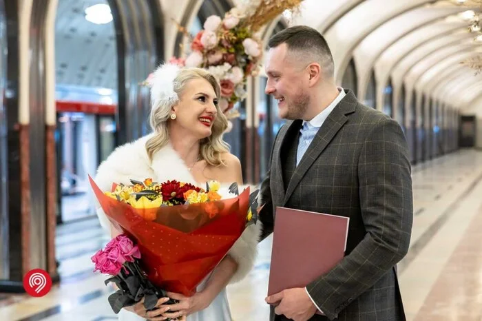 23 couples got married at Mayakovskaya metro station in 2024 - My, Transport, Public transport, Metro, Moscow Metro, Moscow, Wedding, Good news