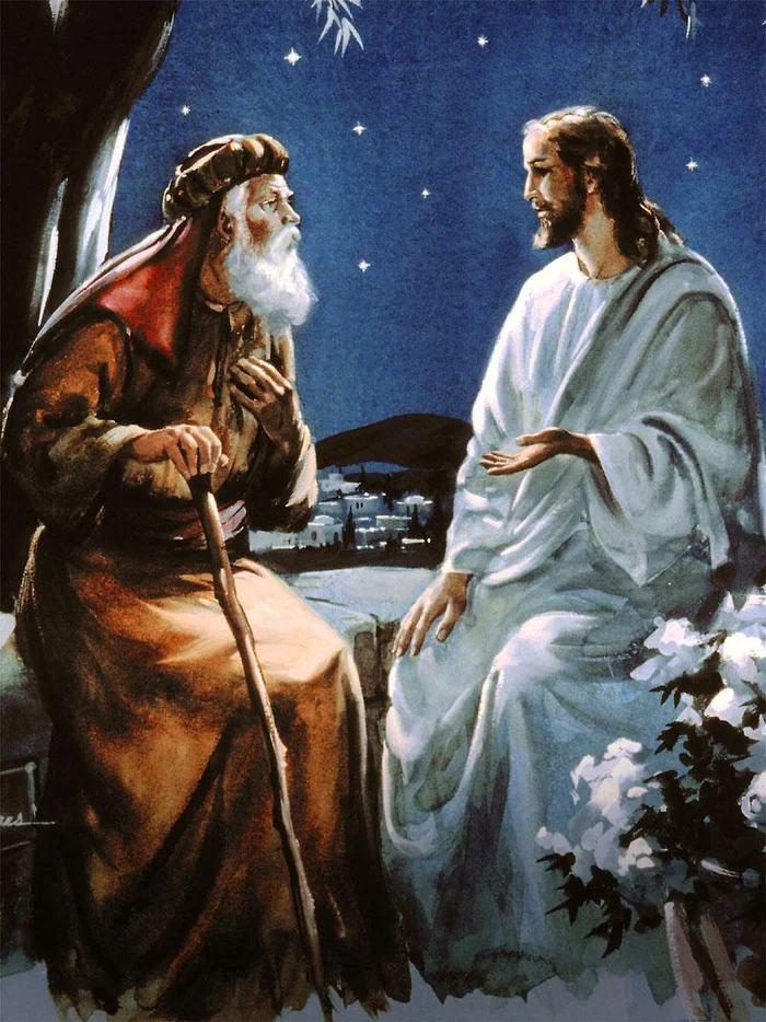 Conversation of Jesus Christ with Nicodemus - God, Religion, Christianity, Orthodoxy, Gospel, Lord, Jesus Christ, Bible, New Testament, Son of God, Nicodemus, Conversation, Longpost