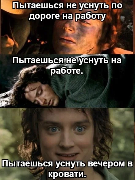 Organism, why? - Lord of the Rings, Frodo Baggins, Dream, Vital, Picture with text, Translated by myself, VKontakte (link)