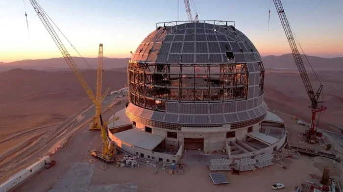 In the Chilean desert, they have been building the Extremely Large Telescope (yes, that's what it's called) for 10 years now. It will be the largest telescope in human history. - Technologies, Innovations, Cosmonautics, Telescope, Chile, Inventions, Video, Longpost