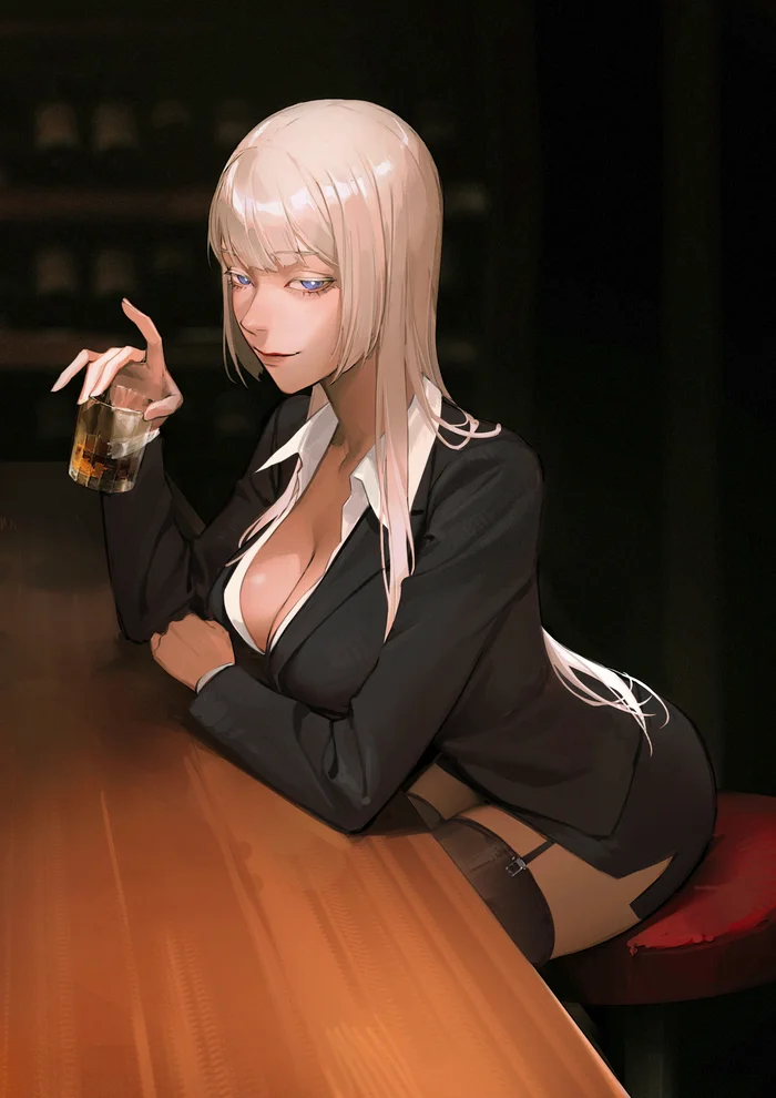 Let's have a drink? - Koko Hekmatyar, Jormungand, Anime art, Anime, Limart