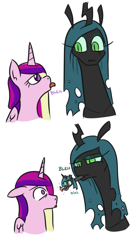  My Little Pony, Ponyart, Princess Cadance, Queen Chrysalis, Jargon Scott