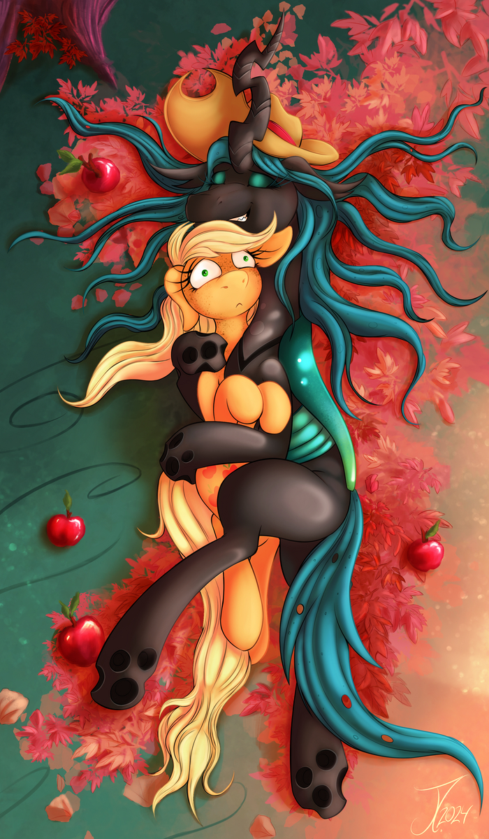    My Little Pony, Applejack, Queen Chrysalis, Jamescorck