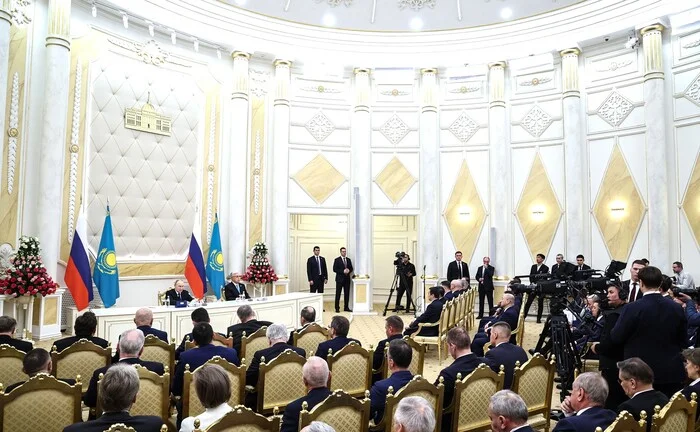 The Presidents of Russia and Kazakhstan made statements to the media. Putin and Tokayev signed a statement on deepening strategic partnership - news, Politics, Russia, Kazakhstan, Astana, Vladimir Putin, Kassym-Jomart Tokayev, Economy, Business, Trade, CIS, Eurasian Economic Union, Sco, ODKB, Kremlinru, China, Gas, India, Space, Brix, Video, Video VK, Longpost