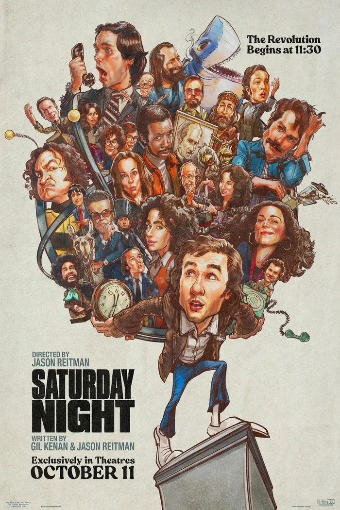 Movie Saturday Night Live (2024) (Rating 7.0) - Movies, Scene from the movie, New films, Cinema, Film and TV series news, Online Cinema, Trailer, Comedy, Video, I advise you to look, Longpost