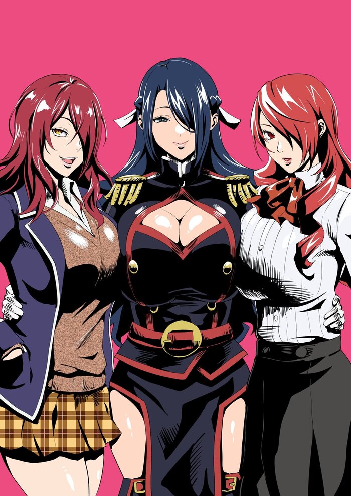 -...  .   ... , , Anime Art, , Persona 3, Mitsuru kirijo, Mato Seihei no Slave, Shokugeki no Souma, Kobayashi Rindou, Game Art, 