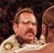 Police confront Mike Tyson after he bit off a piece of Evander Holyfield's ear, 1997 - Telegram (link), The photo, Past, Sport, Mike Tyson, Boxing, Boxer, Athletes, Boxing ring, Police