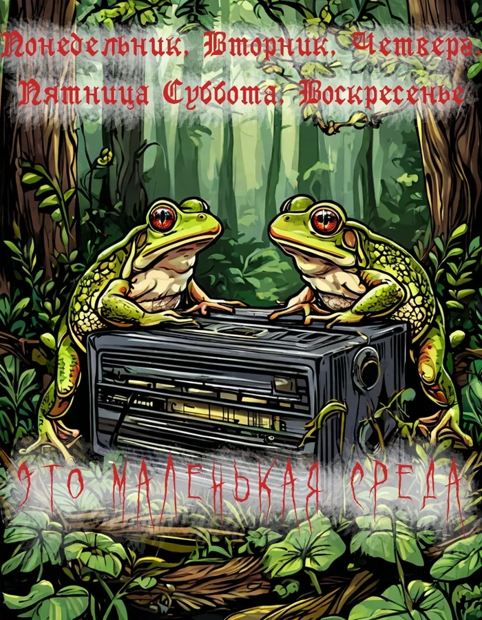 Wednesday with music, dudes and dudesses - Wednesday, Dude, Chuvashia, It Is Wednesday My Dudes, Picture with text, Frogs