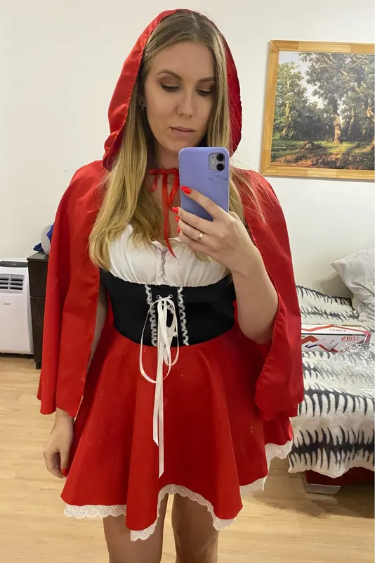 Bought a costume for role-playing games - 18+, Little Red Riding Hood, Costume, Cloth, Womens clothing, Sexy costume, New Year costume, Sex Shop, Girls, Women, Purchase, Role-playing games, NSFW