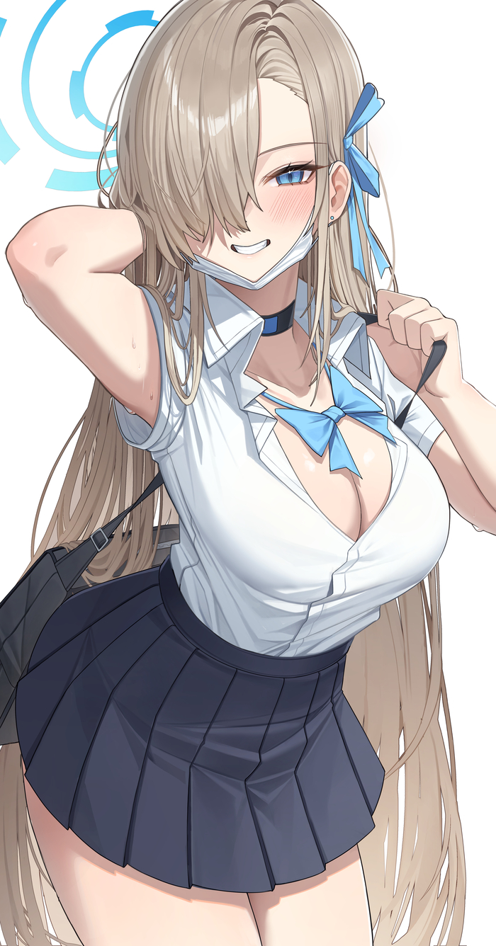Asuma Toki #008 , Anime Art, Blue Archive, ,  ,  , , -, , , , , , Ichinose Asuna