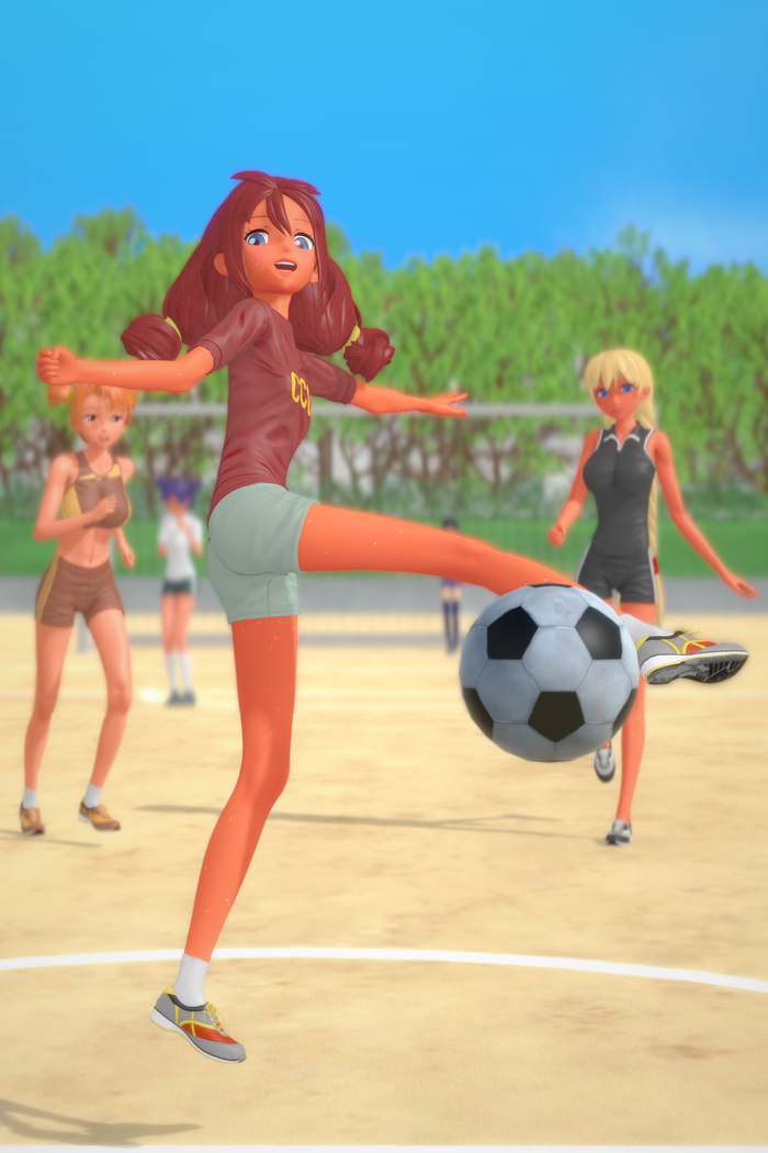 Юная футболистка