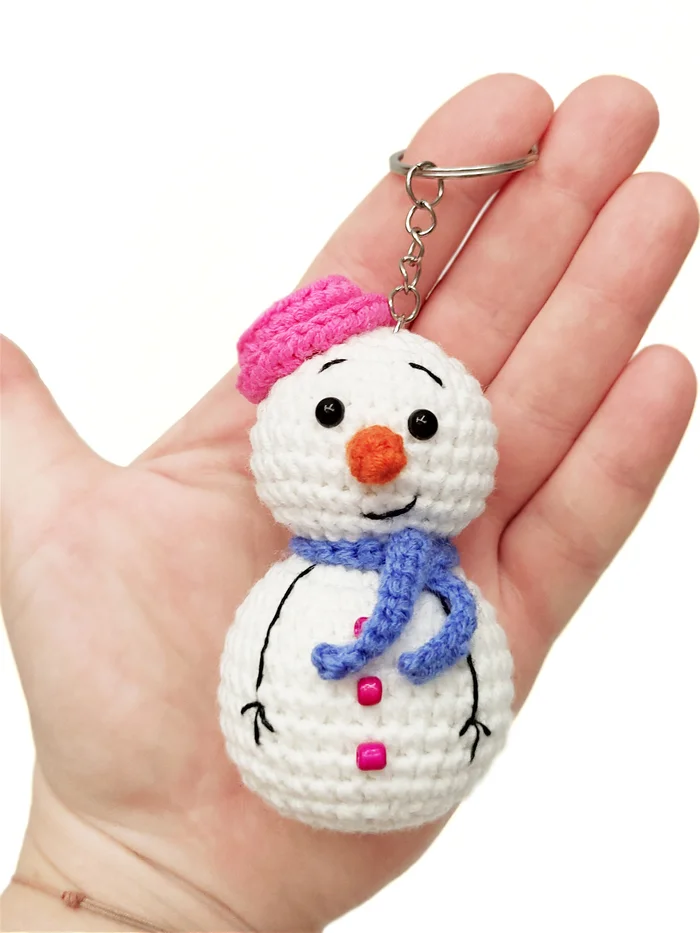 Post #12129308 - My, snowman, Milota, New Year, Souvenirs, Toys, Presents, Keychain, Handmade, Longpost