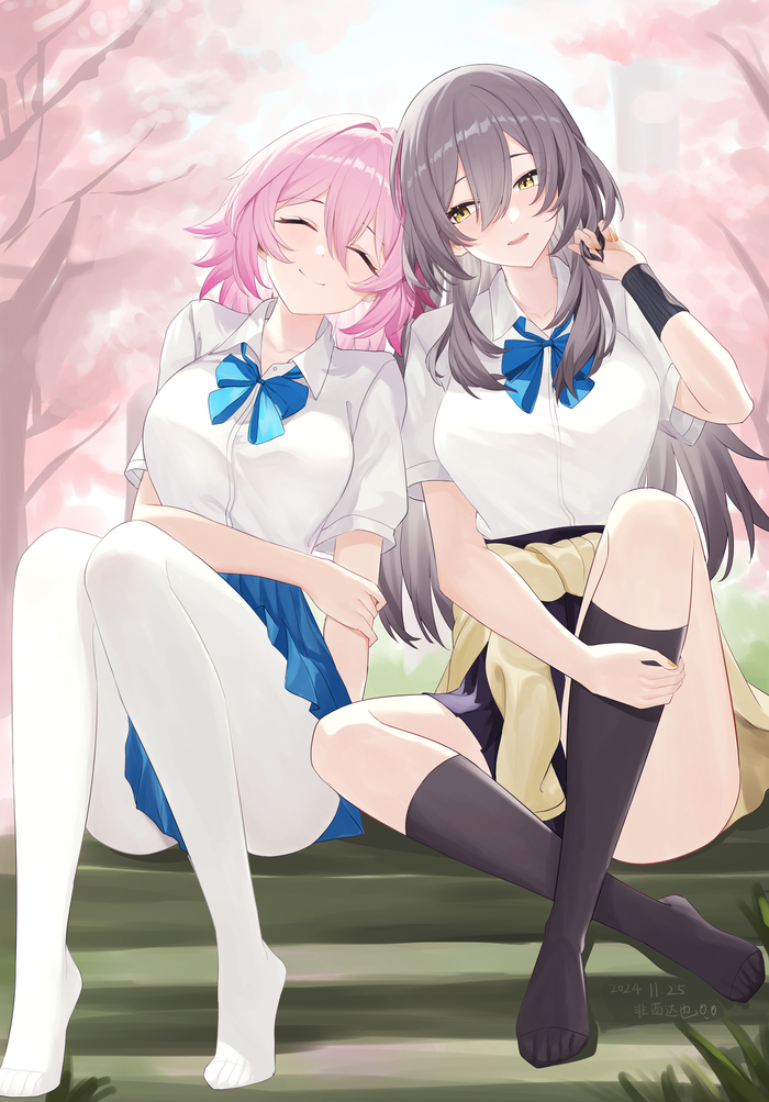 S & M Anime Art, , Honkai: Star Rail, Stelle (Honkai: Star Rail), March 7th (Honkai: Star Rail)