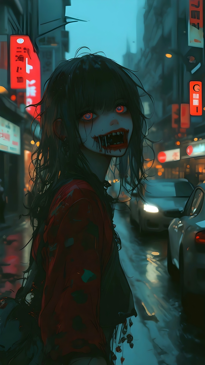   Creepy Girls Week  , , Anime Art, Stable Diffusion,  , Creepy Art,   , 