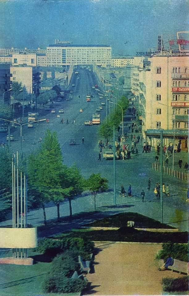 Kaliningrad. Leninsky Prospekt 1970 - Historical photo, Kaliningrad, 1970, the USSR