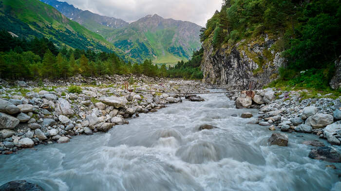 Mountain river of Kabardino-Balkaria - My, Landscape, Travels, The photo, Caucasus, Kabardino-Balkaria, Mountain river