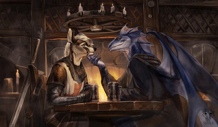    , Drawing_sofa, Furry Dragon, Furry Canine, , , , Furry Art, 