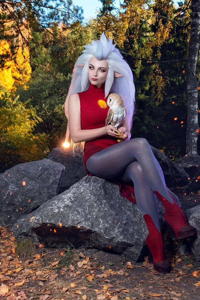 What would an Owl House be without an owl? - Cosplay, Cosplayers, The photo, PHOTOSESSION, Cartoons, The owl house, Eda, Walt disney company, Owl, Birds, Longpost, Agflower