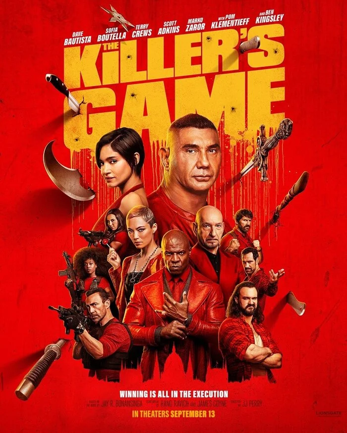 The Killers Game / 2024 - My, New films, Movies, Боевики, Comedy, Scott Adkins, Dave Batista, I advise you to look, Longpost