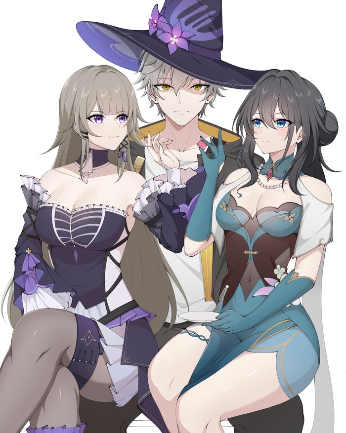      , Anime Art, Herta (Honkai: Star Rail), Caelus (Honkai: Star Rail), Ruan Mei (Honkai: Star Rail), Honkai: Star Rail