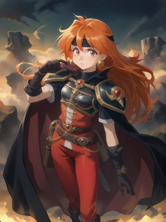 Lina Inverse - My, Anime, Neural network art, Illustrations, Lina Inverse, Anime art, Slayers, Нейронные сети, Art, Longpost