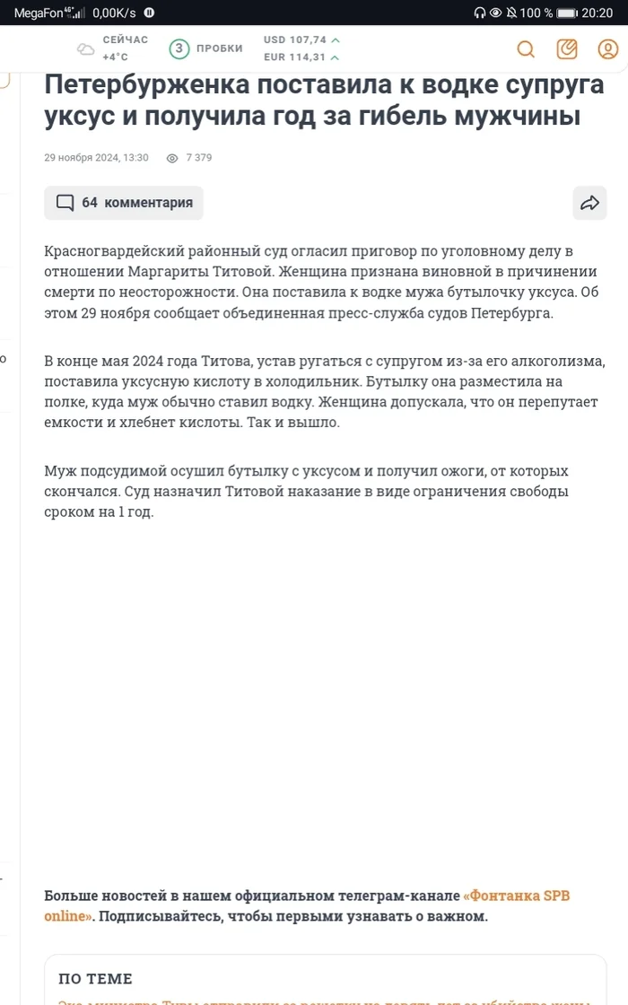 Условно год за убийство мужа. Такое бывает? - Убийство, Убийца, Уголовное дело, Уголовный кодекс, Прокуратура, Закон, Право, Семья, Брак (супружество), Мужчины, Смерть, Женщины, Суд, Насилие, Наказание, Видео, YouTube, Длиннопост, Негатив