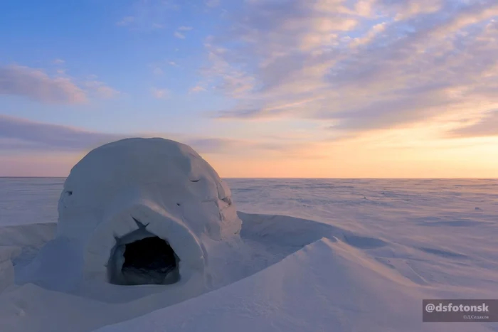 Affordable housing on the Ob Sea - My, The nature of Russia, The photo, Igloo, Ob sea, Siberia, Novosibirsk, Winter, Lodging, Mortgage, Longpost