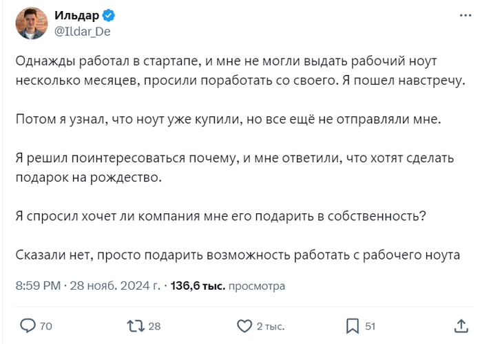 Вот так подарочек