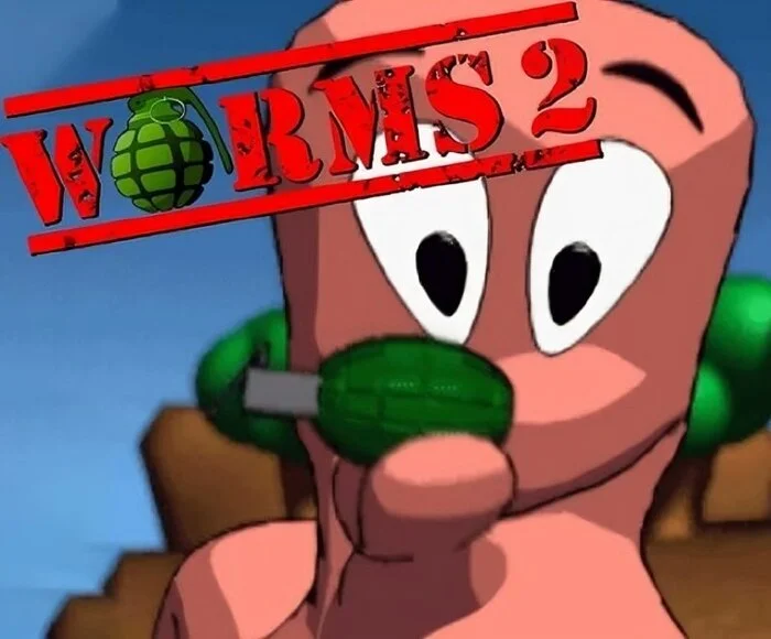 Worms 2 in browser (Russian version) - Carter54, Retro Games, Online Games, Russian voiceover, Worms, Worm, Browser games, Стратегия, Old school