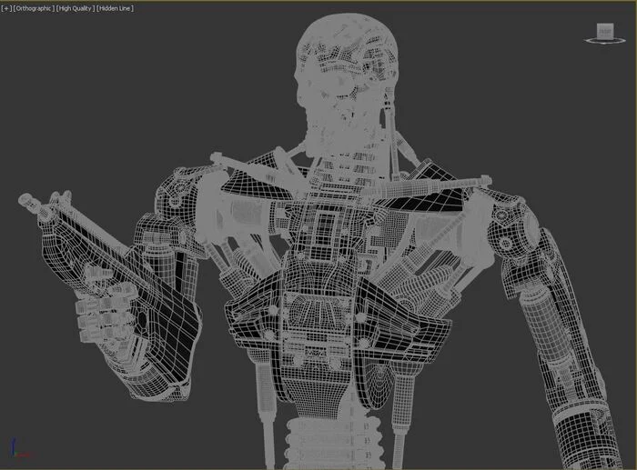 T-600 Terminator Salvation 3D print model - Моё, 3D печать, Моделизм, Покраска миниатюр, Масштабная модель, Терминатор, 3D принтер, Покраска, Стендовый моделизм, Конструктор, Wh miniatures, Длиннопост