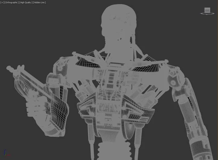 T-600 Terminator Salvation 3D print model - Моё, 3D печать, Моделизм, Покраска миниатюр, Масштабная модель, Терминатор, 3D принтер, Покраска, Стендовый моделизм, Конструктор, Wh miniatures, Длиннопост