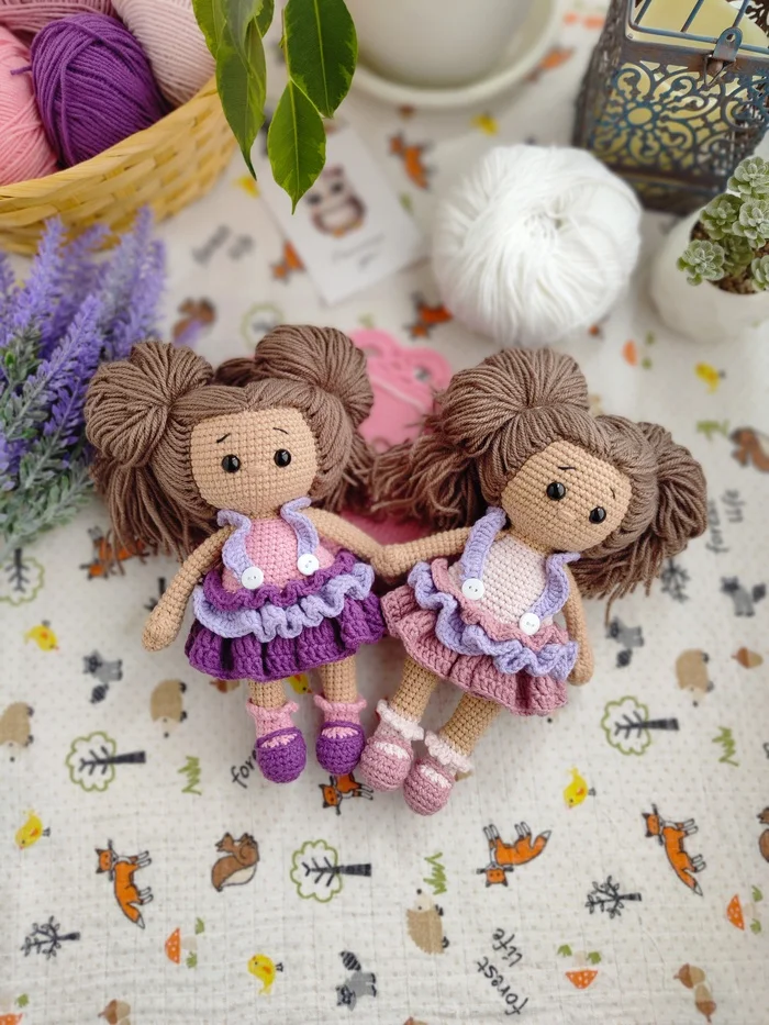 Knitted dolls - My, Handmade dolls, Doll, Amigurumi, Needlework without process, Handmade, Knitted toys, Longpost