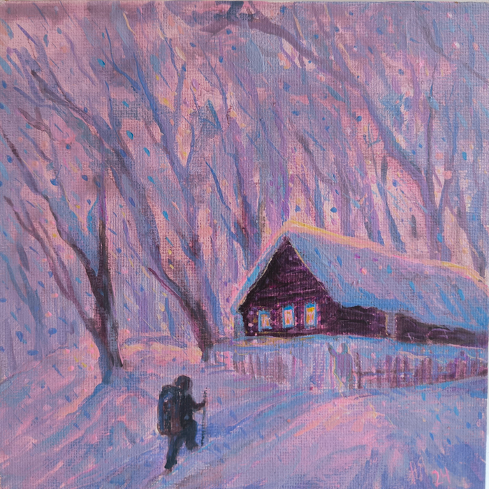 Акрил, холст, 15*15