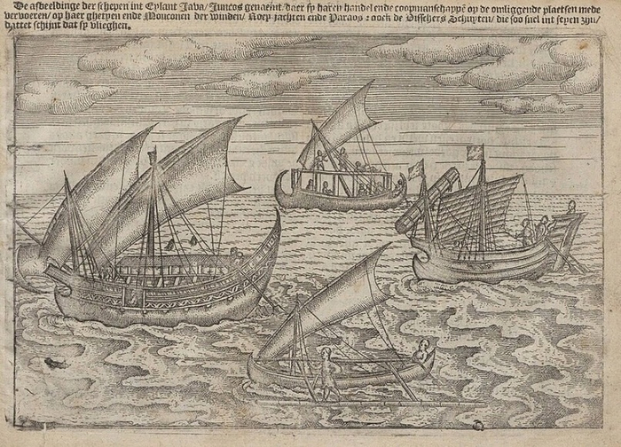 Типы китайских джонок (европейская гравюра)