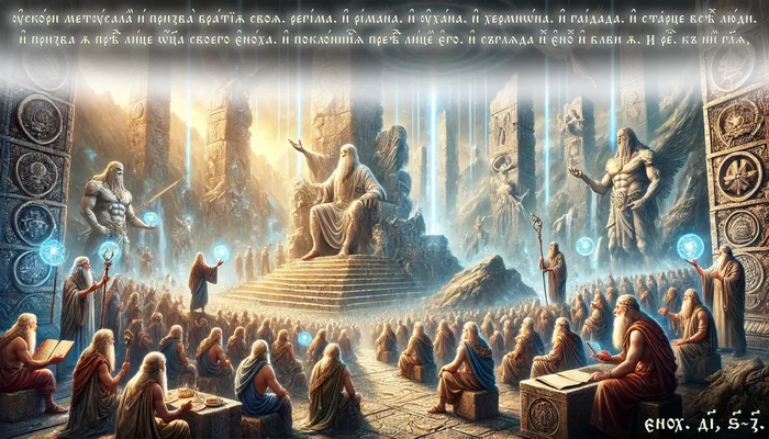 And Methusalem hastened to fulfill his father's request... - My, Church Slavonic language, Art, Dall-e, Images, Phrase, Quotes, Jan wize studio, Chatgpt, Apocrypha