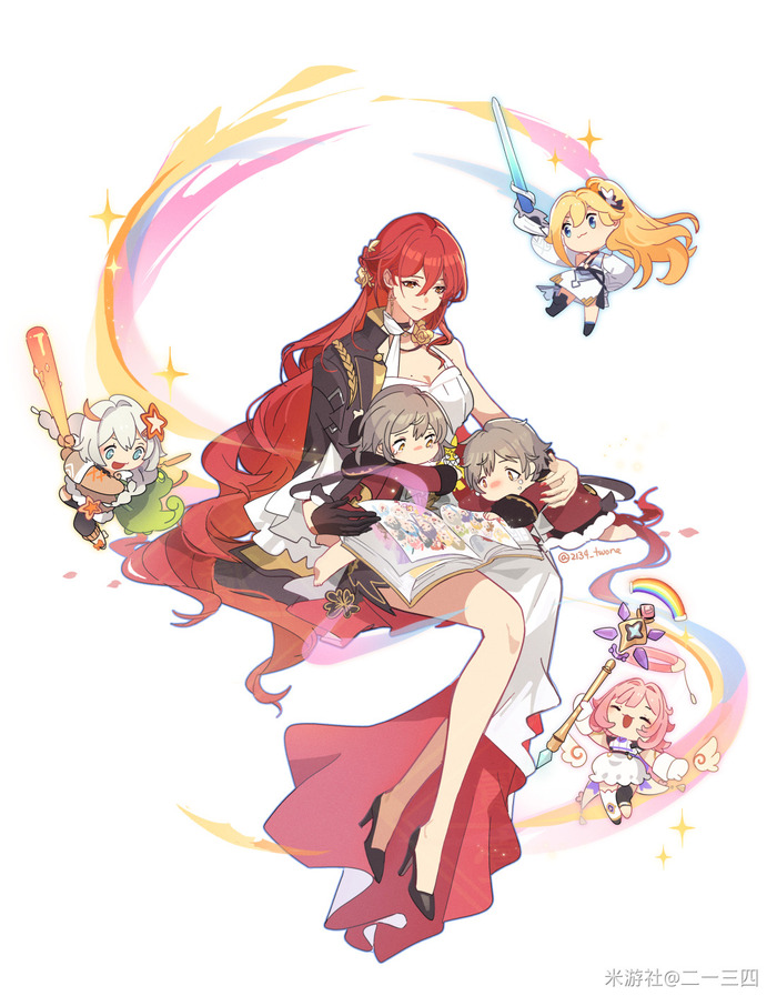     , Anime Art, Himeko (Honkai: Star Rail), Stelle (Honkai: Star Rail), Caelus (Honkai: Star Rail), Kiana Kaslana, Elysia, Honkai: Star Rail