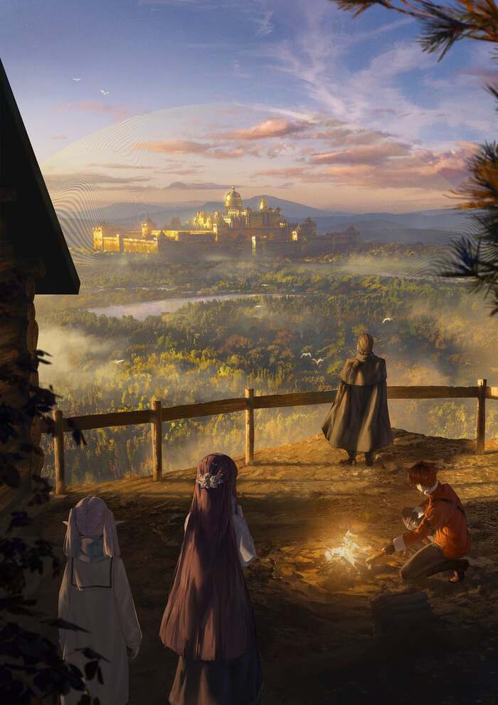  , Anime Art, Frieren, Fern, Stark (Sousou no Frieren), Denken, Sousou no Frieren