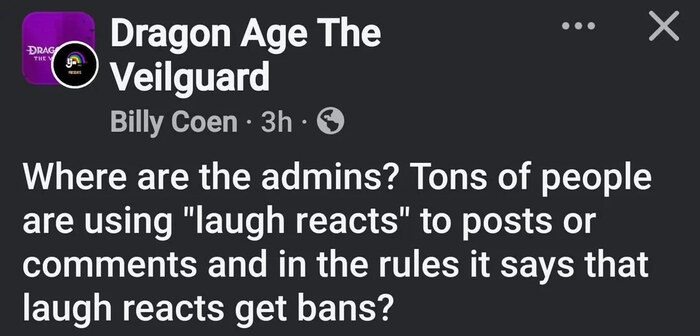 Где админы? Множество людей используют "эмодзи смеха" на посты или комментарии, а в правилах говорится, что за эмодзи смеха банят?
