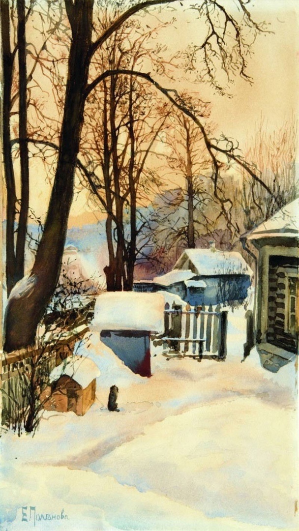 A small winter selection of works by Russian and Soviet artists - the USSR, Painting, Painting, Russia, Longpost